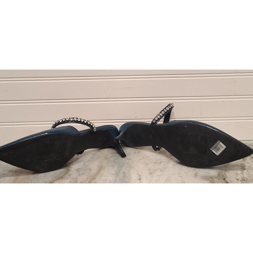 Nordstrom Rack Slide Heels RKNATALIA Rhinestones Size 11 NWOT - Picture 6 of 6